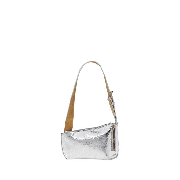 Alexander McQueen NWT T-Bar Sling Pouch in Silver - Picture 1 of 16